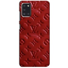 Текстурный Чехол Louis Vuitton для Самсунг Галакси А31 – Красный ЛВ