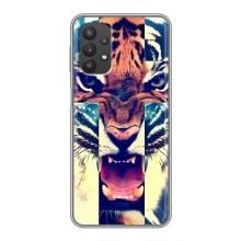 Чехлы с изображением разных животных для Samsung Galaxy A32 (5G) (Яркий Тигр)