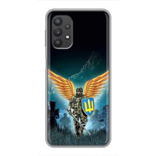 Чехлы с картинкой ЗСУ для Samsung Galaxy A32 (5G) (AlphaPrint) (Солдат ЗСУ)