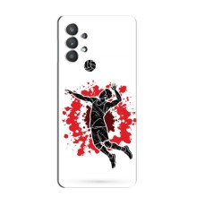Чехлы с принтом Спортивная тематика для Samsung Galaxy A32 (5G) (Волейболист)