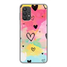 Чохли з тематикою "Маленькі Сердчеки" на Samsung Galaxy A32 (5G) (Яскраві серця)