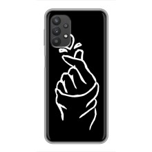 Чохол (Знак сердечка) для Samsung Galaxy A32 (5G) (Сердечко на чорному)