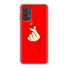 Чохол (Знак сердечка) для Samsung Galaxy A32 (5G) (Сердечко на червоному)