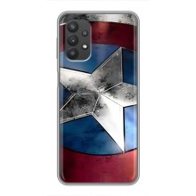 Чехол МАРВЕЛ для Самсунг А32 (5G) (AlphaPrint) (Щит Капитана Америки)