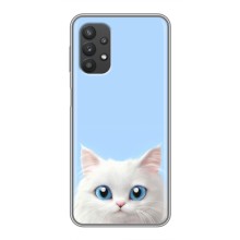 Чехол на тематику: Коты для Samsung Galaxy A32 (5G) – Белый кот