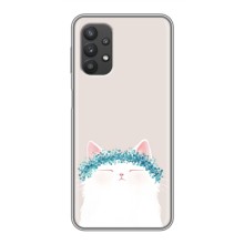 Чехол на тематику: Коты для Samsung Galaxy A32 (5G) – Белый котик