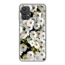 Чохол з ромашками на Samsung Galaxy A32 (5G) (Рамка в ромашках)