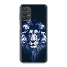 Чехол со Львом для Samsung Galaxy A32 (5G) (VPrint) (Синий Лев)