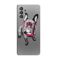 Чехол (ТПУ) Милые собачки для Samsung Galaxy A32 (5G) (Бульдог в очках)