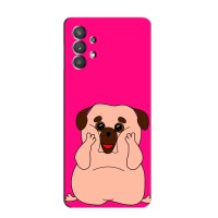 Чехол (ТПУ) Милые собачки для Samsung Galaxy A32 (5G) – Веселый Мопсик