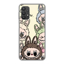 Чехол с Лабубу на Samsung Galaxy A32 (5G) (Коллаж Лабубу)