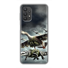 Чехол с мемами тралалело тралала для Samsung Galaxy A32 (5G) – Гусини и крокодило