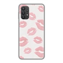Чехол с розовым рисунком для Samsung Galaxy A32 (5G) (Розовые губы)