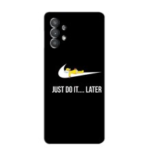 Силиконовый Чехол на Samsung Galaxy A32 (5G) с картинкой Nike (Later)