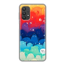 Силіконовий чохол з котиком для Samsung Galaxy A32 (5G) (Mew)