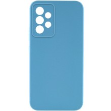 Чехол TPU GETMAN Liquid Silk Full Camera для Samsung Galaxy A32 4G – Голубой