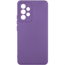 Чехол TPU GETMAN Liquid Silk Full Camera для Samsung Galaxy A32 4G – Фиолетовый