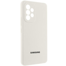 Чохол Silicone Cover Lakshmi Full Camera (AAA) with Logo для Samsung Galaxy A32 4G – Білий