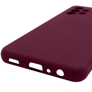 Чехол Silicone Cover Lakshmi Full Camera (AAA) для Samsung Galaxy A32 4G – Бордовый