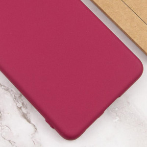 Чехол TPU GETMAN Liquid Silk Full Camera для Samsung Galaxy A32 4G – Бордовый