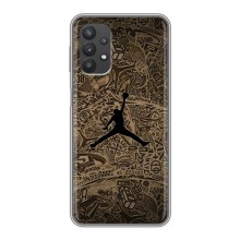 Чехлы для Samsung Galaxy A32 - с картинкой JORDAN (AlphaPrint) (Logo Jordan)