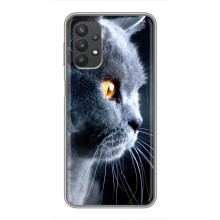 Чехлы с Котиками для Samsung Galaxy A32 (VPrint) (Серый Кот)