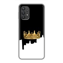 Чохол (Корона на чорному фоні) для Самсунг Галаксі А32 (Золота корона)