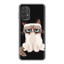 Чехол с принтом для Samsung Galaxy A32 (AlphaPrint) Модные коты (Грустный кот)