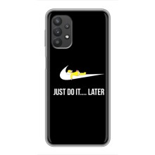 Силиконовый Чехол на Samsung Galaxy A32 с картинкой Nike (Later)