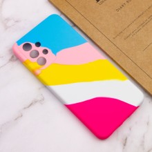 Чохол Silicone Cover Full Rainbow without logo для Samsung Galaxy A33 5G – Блакитний