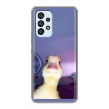 Бампер с принтом Мемы для Samsung Galaxy A33 (5G) (Утка)