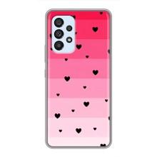 Чохли з тематикою "Маленькі Сердчеки" на Samsung Galaxy A33 (5G) (Чорні сердечка)