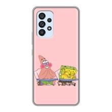 Чехол Губка Боб для Самсунг А33 (5G) (За партой)