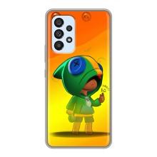 Чехол Бравл Старс для Samsung Galaxy A33 (5G) – LEON в кофте