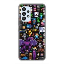 Чехол майнкрафт для Samsung Galaxy A33 (5G) – Все персонажи