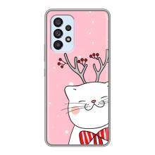 Чохол на тематику: Коти для Samsung Galaxy A33 (5G) (Зимовий кіт)