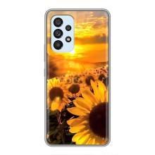 Чехол с Цветами для Samsung Galaxy A33 (5G) (поле подсолнухов)