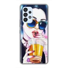 Чохол з картинкою Модні Дівчата Samsung Galaxy A33 (5G) – Дівчина з коктейлем