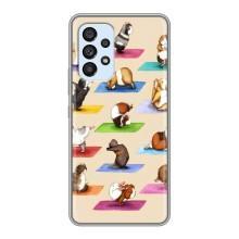 Чехол с Прикольным принтом на Samsung Galaxy A33 (5G) – Ёга свинок