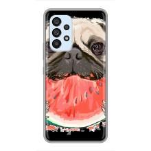 Чехол (ТПУ) Милые собачки для Samsung Galaxy A33 (5G) – Смешной Мопс