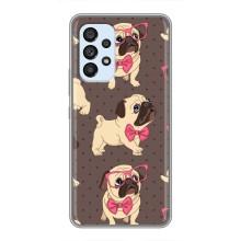 Чехол (ТПУ) Милые собачки для Samsung Galaxy A33 (5G) – Собачки Мопсики