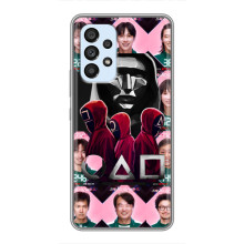 Чехол Гра в кальмара для Samsung Galaxy A33 (5G) – Персонажи игры кальмара