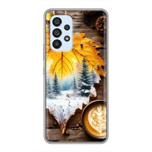 Чехол с уникальным дизайном «Осень с кофе» для Samsung Galaxy A33 (5G) – Осенне-зимнее кофе
