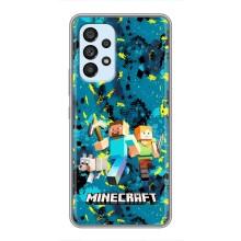 Чехлы для Samsung Galaxy A33 (5G) (Персонажи Майн Крафт) (Майнкрафт)