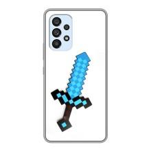 Чехлы для Samsung Galaxy A33 (5G) (Персонажи Майн Крафт) (Меч)
