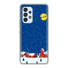 Силиконовый бампер на рождество для Samsung Galaxy A33 (5G) (Город в снегу)