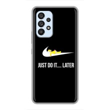 Силиконовый Чехол на Samsung Galaxy A33 (5G) с картинкой Nike (Later)