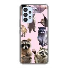 Силиконовый Чехол с Енотами на Samsung Galaxy A33 (5G) – Смешные Еноты