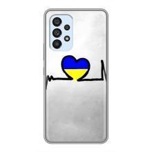 Силиконовый Чехол на Samsung Galaxy A33 (5G) (Я-Украина) – Украинская кардиограмма