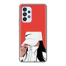 Силіконовый Чохол на Samsung Galaxy A33 (5G) з картинкой Модных девушек (Дівчина Nike)